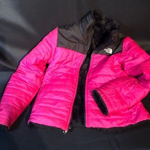Pre-Owned girls pink puffer jacket